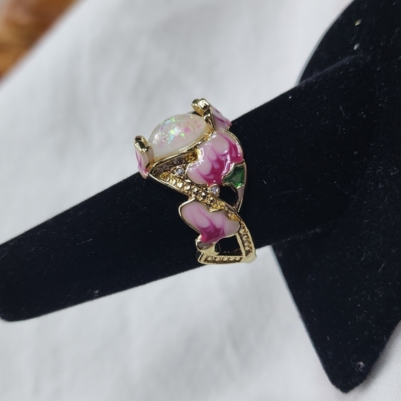 FLORAL OPAL RING - Picture 2 of 4